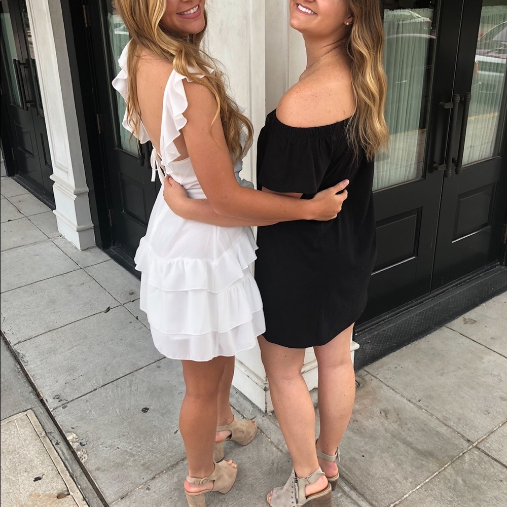 White sun dress